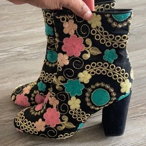 Asos flower design boots